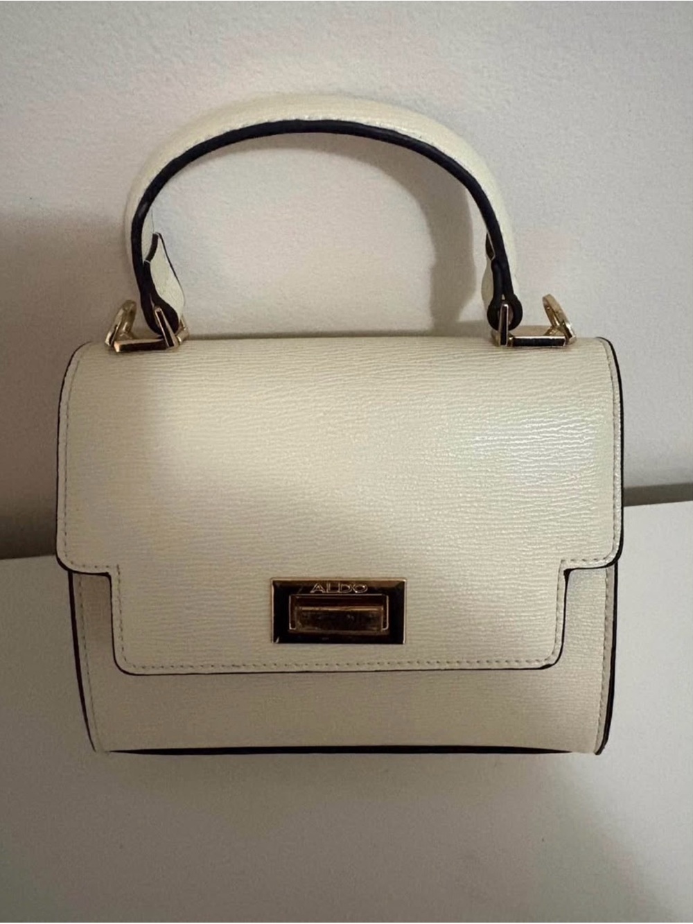 ALDO Cream Top-Handle Crossbody Bag